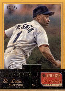2013 Panini America's Pastime - Gold #116 Ozzie Smith Front