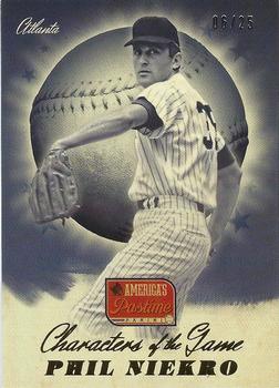 2013 Panini America's Pastime - Characters of the Game Gold #CG8 Phil Niekro Front