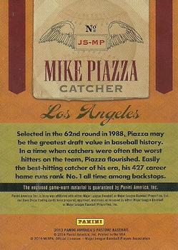 2013 Panini America's Pastime - Jumbo Swatches #JS-MP Mike Piazza Back