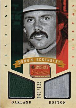 2013 Panini America's Pastime - Trading Swatches #TS-DE Dennis Eckersley Front