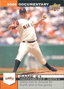 2008 Upper Deck Documentary #831 Barry Zito Front