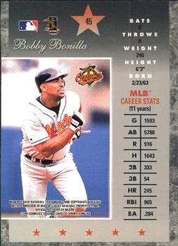 1997 Donruss Elite #45 Bobby Bonilla Back