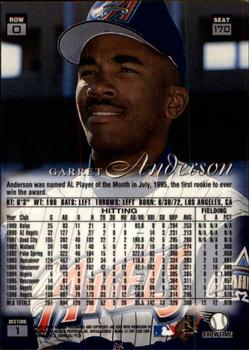 1997 Flair Showcase - Flair Showcase Row 0 (Showcase) #170 Garret Anderson Back