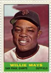 1964 Bazooka Stamps #NNO Willie Mays Front