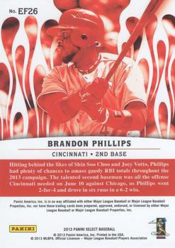 2013 Panini Select - En Fuego #EF26 Brandon Phillips Back