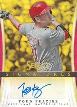 2013 Panini Select - Signatures Prizm Gold #TF Todd Frazier Front