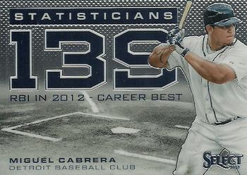 2013 Panini Select - Statisticians #ST2 Miguel Cabrera Front