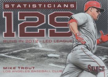 2013 Panini Select - Statisticians #ST3 Mike Trout Front