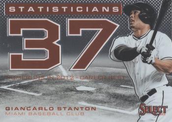 2013 Panini Select - Statisticians #ST6 Giancarlo Stanton Front