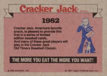 1982 Topps Cracker Jack #NNO American League Back