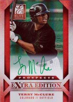 2013 Panini Elite Extra Edition - Signature Green Ink #195 Terry McClure Front