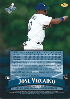 1998 Finest - Refractors #271 Jose Vizcaino Back