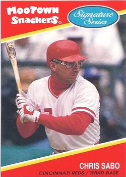 1991 MooTown Snackers #21 Chris Sabo Front