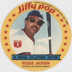 1986 Jiffy Pop Discs #8 Reggie Jackson Front