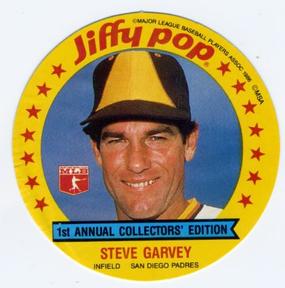 1986 Jiffy Pop Discs #18 Steve Garvey Front