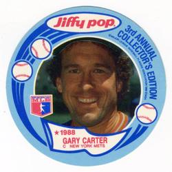 1988 Jiffy Pop Discs #3 Gary Carter Front