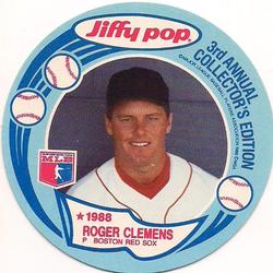 1988 Jiffy Pop Discs #6 Roger Clemens Front
