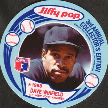 1988 Jiffy Pop Discs #19 Dave Winfield Front