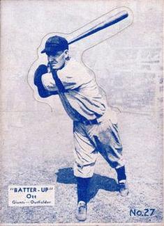 1934-36 Batter-Up (R318) #27 Mel Ott Front