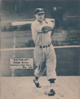 1934-36 Batter-Up (R318) #169 Ralph Kress Front