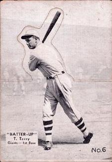 1934-36 Batter-Up (R318) #6 Bill Terry Front