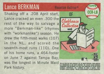 2004 Topps Heritage - Clubhouse Collection Relics #CCR-LB Lance Berkman Back