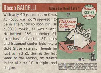 2004 Topps Heritage - Clubhouse Collection Relics #CCR-RB Rocco Baldelli Back