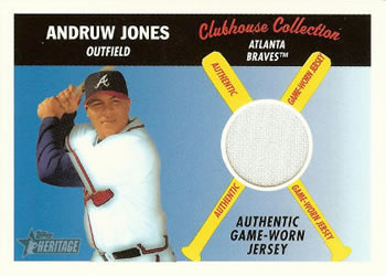 2004 Topps Heritage - Clubhouse Collection Relics #CCR-AJ Andruw Jones Front