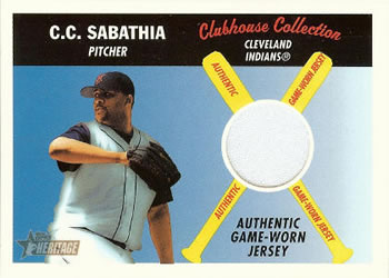 2004 Topps Heritage - Clubhouse Collection Relics #CCR-CS CC Sabathia Front