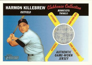 2004 Topps Heritage - Clubhouse Collection Relics #CCR-HK Harmon Killebrew Front
