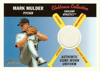 2004 Topps Heritage - Clubhouse Collection Relics #CCR-MM Mark Mulder Front