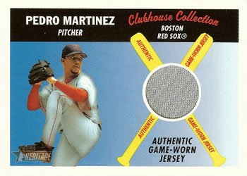 2004 Topps Heritage - Clubhouse Collection Relics #CCR-PM Pedro Martinez Front