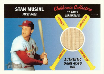 2004 Topps Heritage - Clubhouse Collection Relics #CCR-SM Stan Musial Front