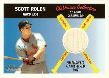 2004 Topps Heritage - Clubhouse Collection Relics #CCR-SRB Scott Rolen Front