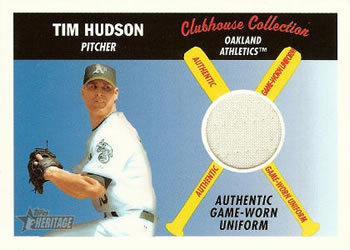 2004 Topps Heritage - Clubhouse Collection Relics #CCR-TH Tim Hudson Front