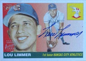 2004 Topps Heritage - Real One Autographs #RO-LL Lou Limmer Front