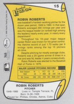 1988 Pacific Legends I #15 Robin Roberts Back
