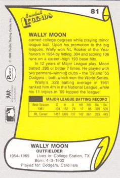 1988 Pacific Legends I #81 Wally Moon Back