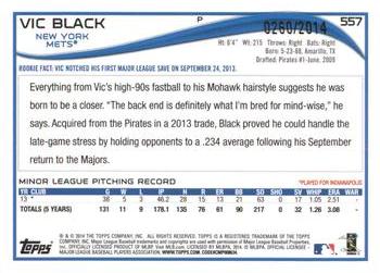 2014 Topps - Gold #557 Vic Black Back