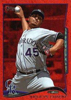 2014 Topps - Red Foil #69 Jhoulys Chacin Front