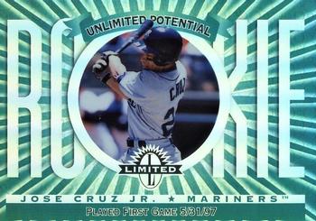 1997 Donruss Limited - Limited Exposure #18 Jose Cruz Jr. / Ken Griffey Jr. Front