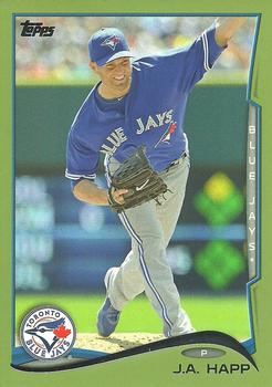 2014 Topps - Green #462 J.A. Happ Front