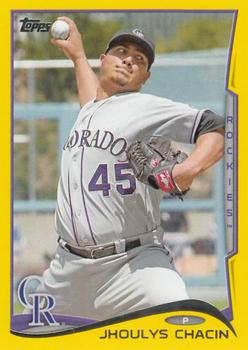 2014 Topps - Yellow #69 Jhoulys Chacin Front