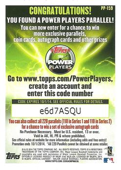 2014 Topps - Power Players #PP-159 Adam Dunn Back