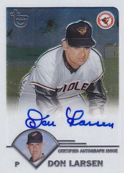 2003 Topps Retired Signature Edition - Autographs #TA-DL Don Larsen Front