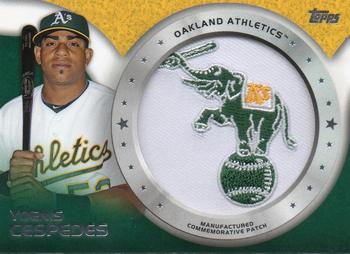 2014 Topps - Commemorative Patches #CP-35 Yoenis Cespedes Front