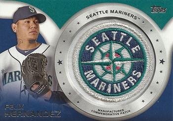 2014 Topps - Commemorative Patches #CP-48 Felix Hernandez Front