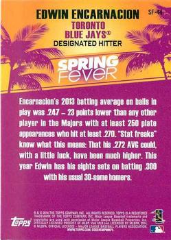 2014 Topps - Spring Fever #SF-44 Edwin Encarnacion Back