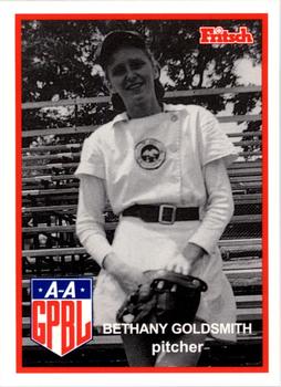 1995 Fritsch AAGPBL Series 1 #72 Bethany Goldsmith Front