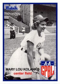 1995 Fritsch AAGPBL Series 1 #103 Mary Lou Kolanko Front